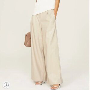 Saunders- RTR Design Collective Wide Leg Faux Leather Pants size 8R
